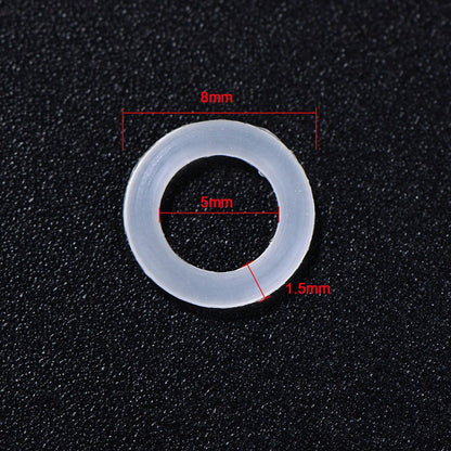 200 Pcs O Rings Keyboard Clear Rubber Mechanical Keyboard O-Ring