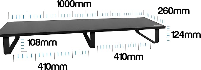 TekBox Monitor Riser – Single or Double Desk Stand
