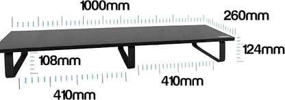 TekBox Monitor Riser – Single or Double Desk Stand