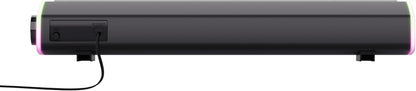 Liro Soundbar PC Speaker 12W with RGB LED Lights, Black