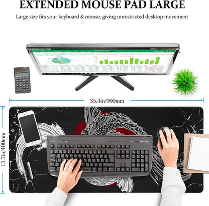 Gaming Mouse Pad Anime Large Desk Mat, XXL Mouse Mat (900X400Mm)