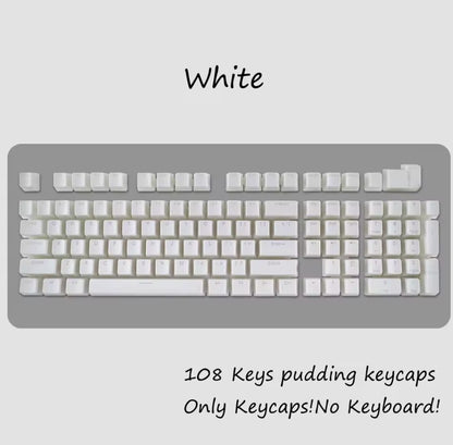 108-Key PBT Pudding Keycap Set – OEM Profile, RGB Backlit